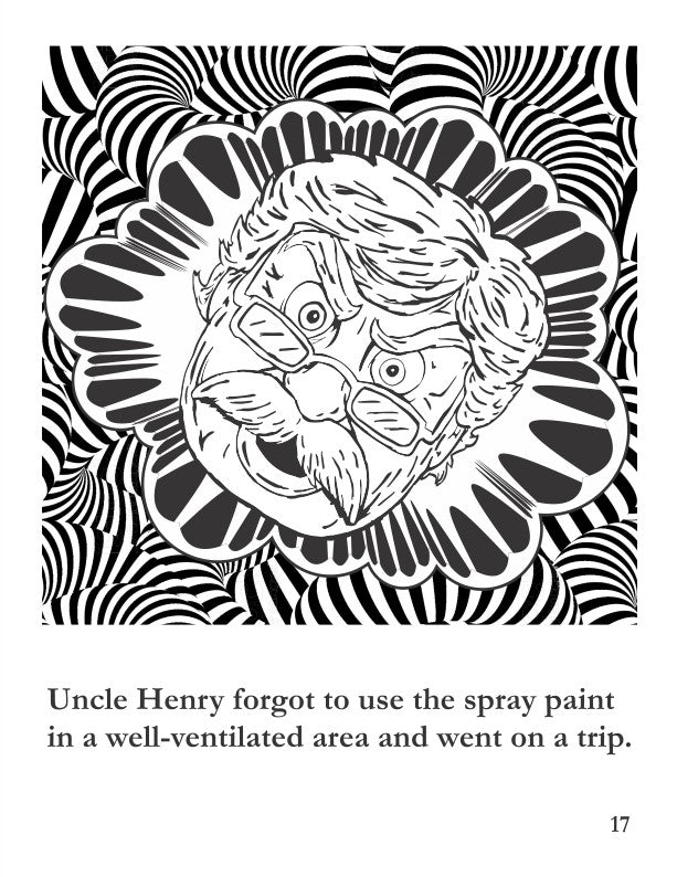 Uncle Henry Goes on a Trip- Coloring page