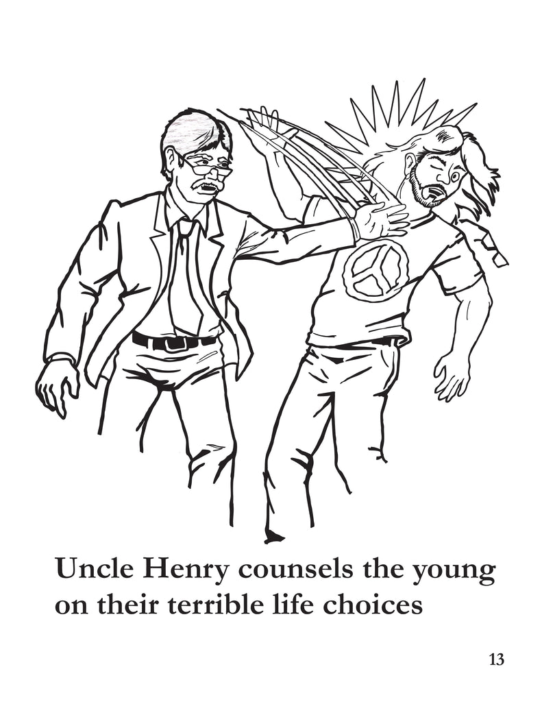 A coloring page from our favorite Uncle Henry